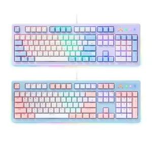 앱코 AN07C 블루 (클릭) 아이스큐브 옵티컬 게이밍 기계식 키보드 블루 청축