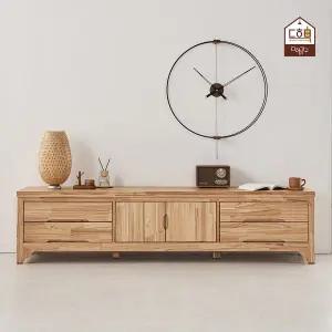 [다하미가구]베누스 참죽원목 2000 양문형 서랍 수납형 낮은 tv다이 거실장