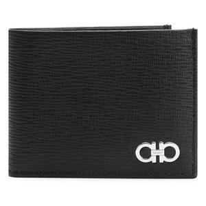 [명품] 페라가모 25FW 더블 간치니 투톤 반지갑 블랙네이비 66 A064 0685979