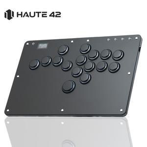 Haute42 Controle 아케이드 조이스틱 Hitbox 컨트롤러 버튼 림 Hitbox PC/PS5/PS4 파이팅 스틱용 레버리스
