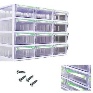 공구 부속 정리 서랍함 볼트 부품 보관함 박스 12칸 부품함 부품박스 공구정리함 부품보관함