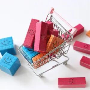 간식 용돈 소품 선물 포장 스마일 블럭 상자 2개 환갑 부모님이벤트 아버지