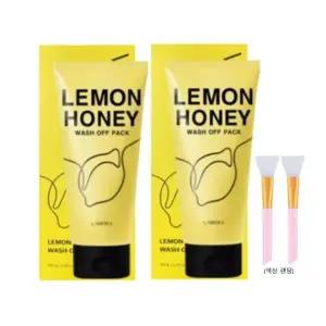 [라비오라] 배종옥 레몬꿀팩 3.0 시즌3 레몬허니 워시오프팩 150g * 2개 + 스파출러 2개(색상랜덤)