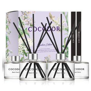 코코도르 퍼퓸 실내 방향 고급 디퓨저 블랙체리+에이프릴프레쉬 200ml 4개