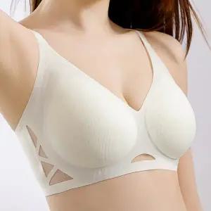 블루엔젤 여성 심리스 브래지어 숨쉬는 에어홀 노와이어 메쉬 편한 브라