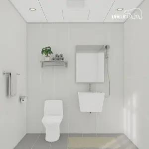 [25년형]대림바스 데일리 라이트그레이 소형 욕실 리모델링