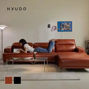 [휴도]지정일배송/무료설치ㅣ취향의 동백 모듈형 헤드틸팅 2860 가죽 소파 4인+스툴