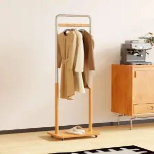 원목 옷걸이 현관 사무실 스탠드형 인테리어 옷장 원룸 나무