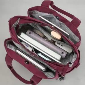 여성 나일론 사각형 크로스백 와이드 스트랩 숄더백