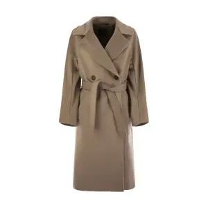 25FW 막스마라 위크엔드 여성 RESINA 레지나 벨티드 더블 울 코트 브라운 RESINA 014