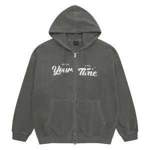 [틴톡] 여자 가을이월 박시핏 피그먼트 후드점퍼(25OT152)