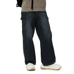 [소이] 여자 가을신상 와이드카고블랙진(25F1258)