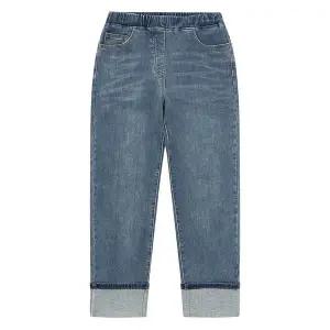 [소이] 여자 겨울이월 스트레이트롤업밴딩 기모블루진(23W0260)