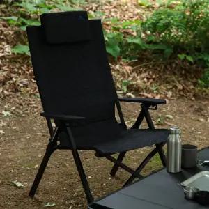 블루폴 누볼라 리클라이너 릴렉스체어 4단계 각도조절 폴딩 캠핑의자 블랙