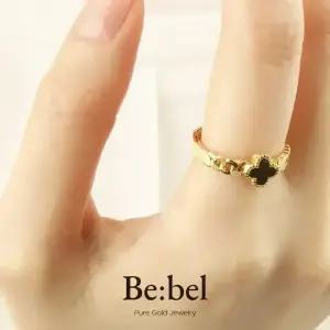 순금 반지 3.75g(1돈) 24k 여자 클로버 체인 비벨