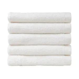 코튼리빙 무형광 호텔타올 수건 추천 화이트 30수 5장