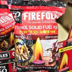 파이어폭스 에탄올 고체 연료 20g X 60개입 미니화로 캠핑 착화제 불쏘시개 고형 알콜