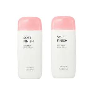 미샤 올 어라운드 세이프 블록 소프트피니쉬 선 밀크 70ml 2개 산뜻함