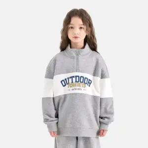 [아웃도어 프로덕츠 키즈]컬러블록 반집업 맨투맨 (멜란지) OD253IZM13_MLG