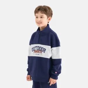 [아웃도어 프로덕츠 키즈]컬러블록 반집업 맨투맨 (네이비) OD253IZM13_NVY