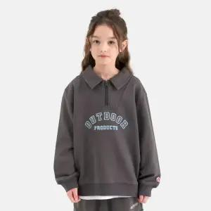 [아웃도어 프로덕츠 키즈]반집업 스몰그래픽 맨투맨 (딥그레이) OD253IZM14_DGY