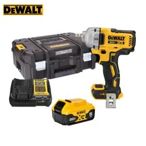 디월트 DCF892P1 미드 토크 임팩트 렌치 20V 1/2 소켓 5.0Ah 1개 세트