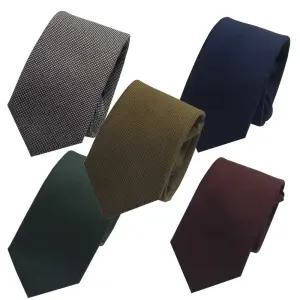 남성 고급 혼방 클래식 다양한 컬러 탄탄한 조직 넥타이 7cm 자동 8cm수동