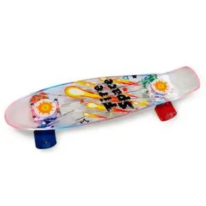 투명 스케이트 보드 롤러보드 파이어 스케이트보드