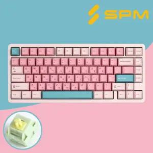 SPM 조약돌75 풀알루미늄 무선키보드 파우더핑크