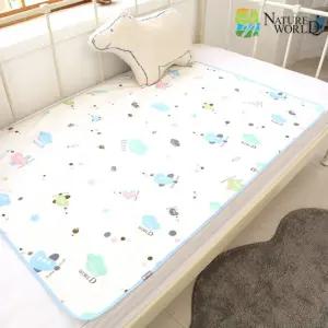 1+1 2P 국산 유아 아기방수패드 대형(150cmX180cm) 이불 신생아 사계절 순면 방수요 방수매트 블랭킷 유아