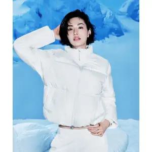 내셔널지오그래픽 NATIONALGEOGRAPHIC N254WDW870 여성 에이라 하이넥 구스다운 점퍼 OWHITE N254WDW870011