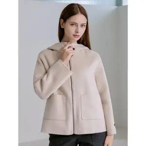 [아날도바시니] 하이넥 숏 캐시미어 집업 코트 AX11JK23M _P405555167