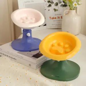 냥슬아치 고양이 강아지 슬로우식기 높이조절 도자기 급체방지