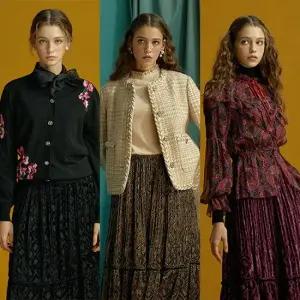 [최초가 99,000원] 벨벳 번아웃 스커트 1종