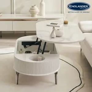 잉글랜더 조안 세라믹상판 라운드 템바보드 리프트업 테이블 1200