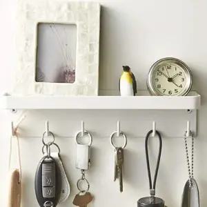자석 현관문 선반 열쇠걸이 무타공 자석선반 현관 열쇠걸이 정리 현관 무타공 자석선반 붙이는