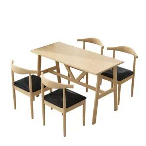 식당 테이블 의자 외식매장 4인용 카페용 세트 분식 분식점