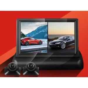 자동차후방카메라 사각지대 차량용 측면 트럭 카메라 2채널 5인치 폴딩+울트라클리어(카드 없음)