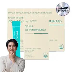 마이락토 스킨앤프로바이오틱스 피부 유산균 히알루론산 보습 이너뷰티 영양제 ( 30포 x 6개 / 6개월분)