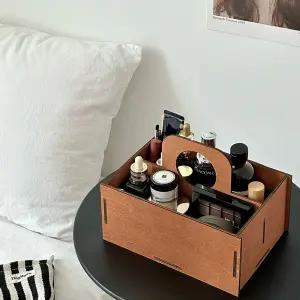 우드 손잡이 데스크 데스크테리어 오거나이저