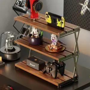 [캠핑문]튼튼한 3단 폴딩 랙 선반 캠핑 인테리어