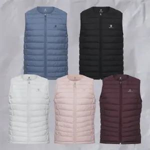 [블랙야크](강남점)25년신상 남성/여성 경량패딩조끼 미드레이어 에센셜 라운드 볼패딩 베스트 1BYVSWU0...