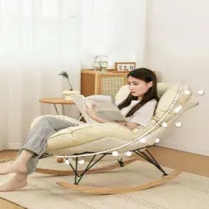 안락 의자 무중력 흔들의자 라운지 체어 포함 발받침
