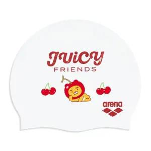 [아레나][카카오프렌즈X아레나] 라이언 체리 실리콘수모 A5AC1AC94WHT