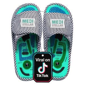 발바닥 근막염 및 신경병증 를 위한 지압 마사지 슬 - 반사 마사지 샌들, 남녀에게 이상적인 선물, 스트레스 및 긴장, 발 을 위한 관리