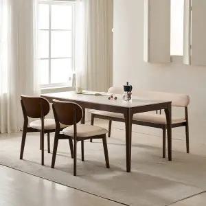 [삼익가구][NEW기본배송비무료]로이든 포세린 통세라믹 4인용 와이드 원목 식탁 1600 테이블