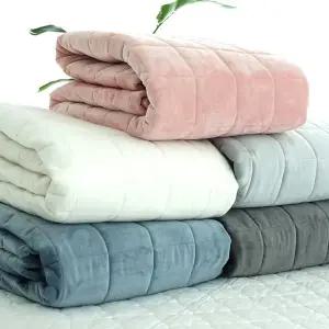 [바숨]겨울 극세사패드 고정밴드 패밀리 침대 매트리스 패드