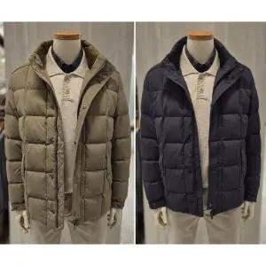 [올젠](신세계 사우스시티)2025FW 남성 사각 퀼팅 덕다운 점퍼 ZF4F1201 2종택1