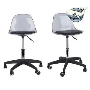 블랙 유압식 회전 의자 멀티 기능 경량 바퀴달린의자 작업의자 쿠션의자 등받이의자