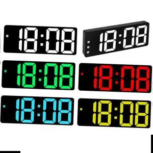 심플컬러 디지털전자 LED 알람 탁상시계 무소음 0712L